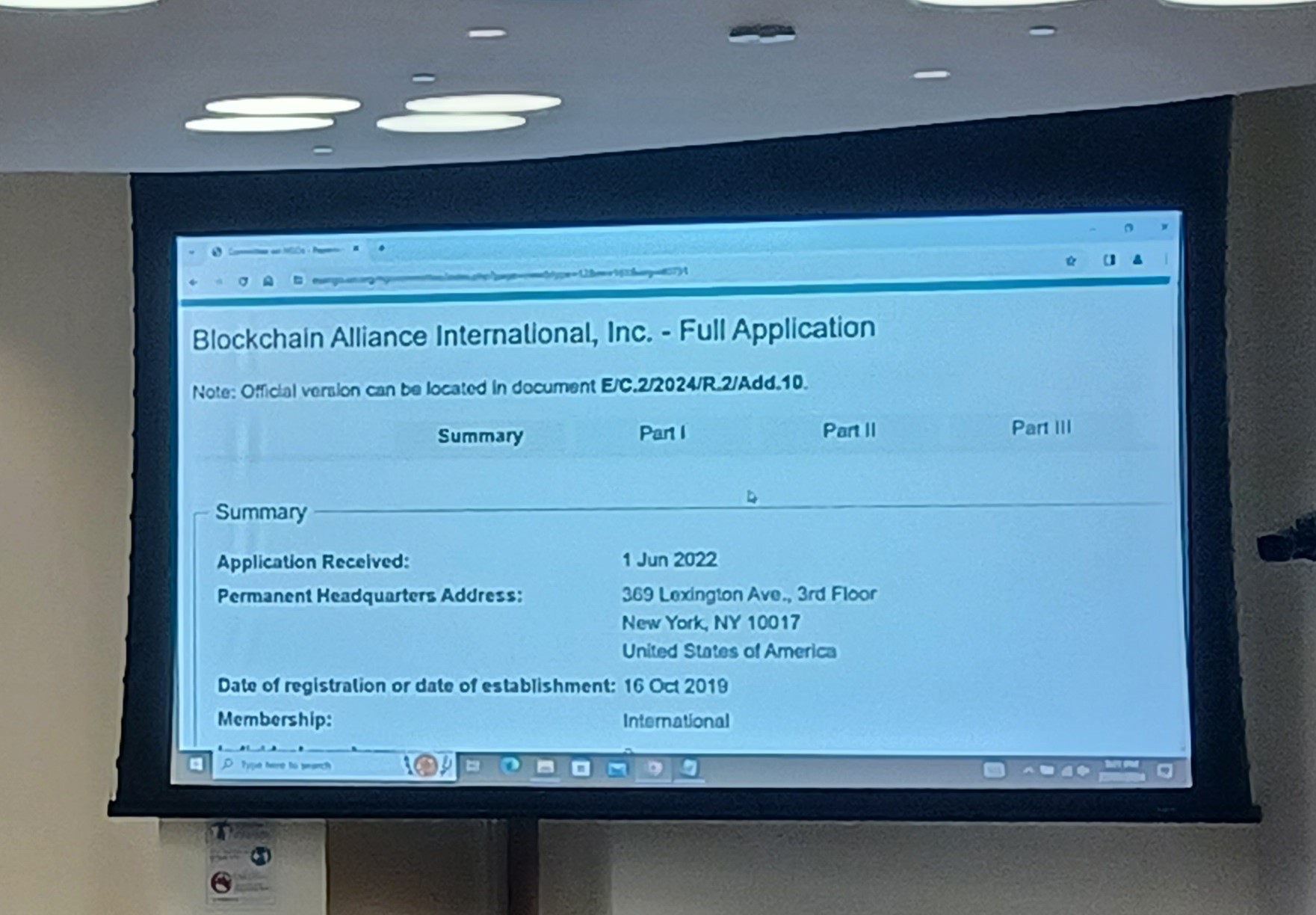 BAI Granted Special Consultative Status with UN ECOSOC